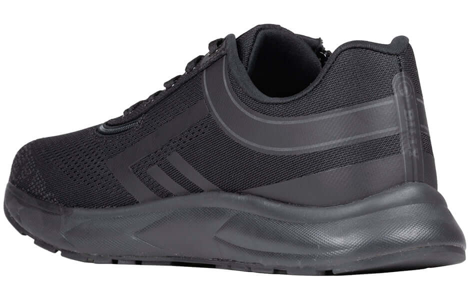 Black BILLY Sport Inclusion adaptive athletic sneakers men's orthopedic wide fit with side zipper, ideal for diabetic feet