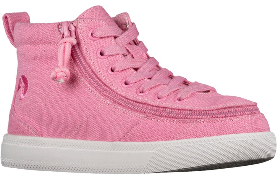 Pink BILLY Classic D|R High Tops for diabetes, plantar fasciitis, bunions, wide and extra-wide feet, and orthotics use.