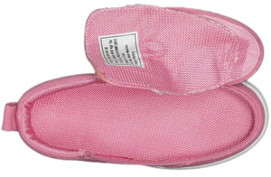 Pink BILLY Classic D|R High Tops with open zipper, perfect shoes for diabetes, plantar fasciitis, bunions, wide feet, and orthotics.