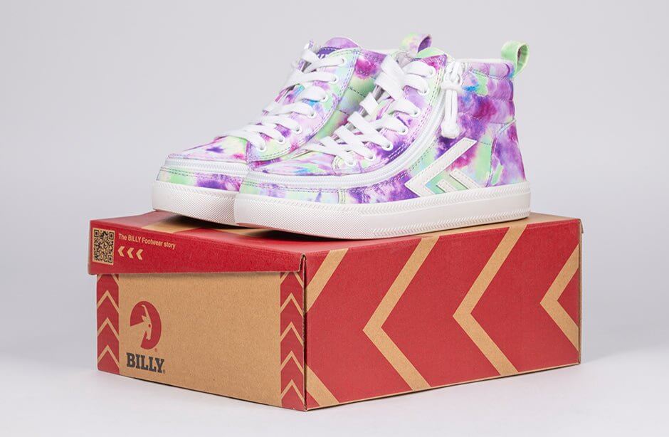 Purple Watercolor BILLY CS High Tops 2.0 -Shoekid.ca