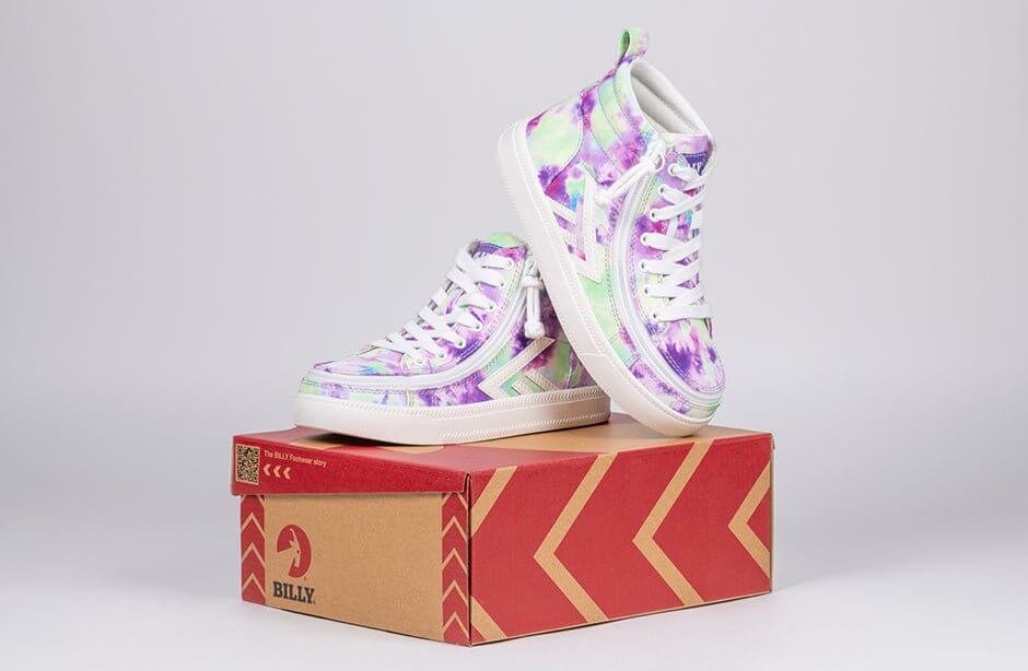 Purple Watercolor BILLY CS High Tops 2.0 -Shoekid.ca