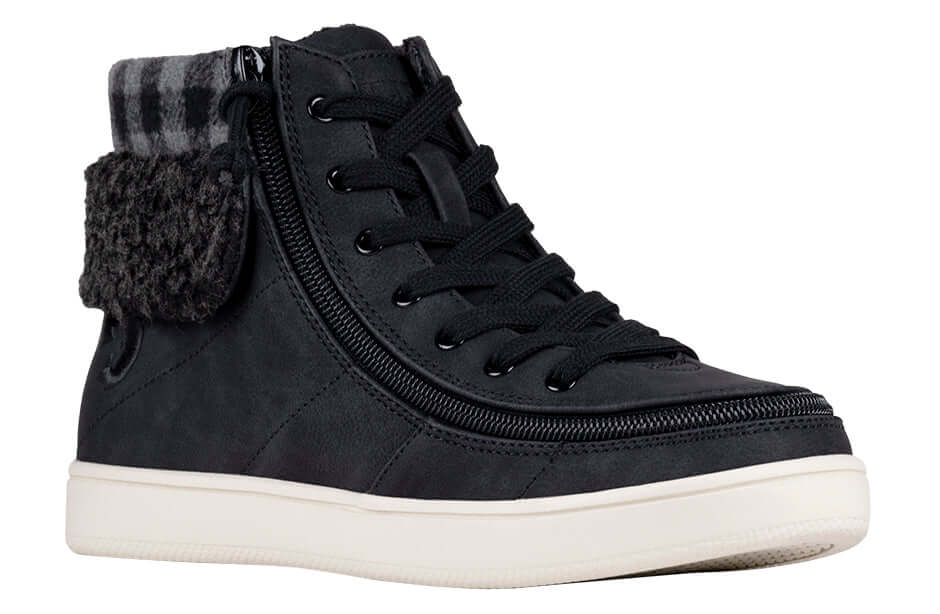 Women's Black/Charcoal BILLY Cuffs -Shoekid.ca