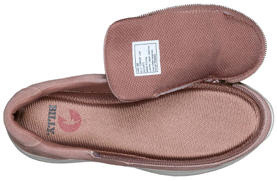 Women's Blush Suede BILLY Comfort Lows (CPMA Approved) -Shoekid.ca