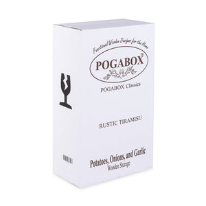 POGABOX™ Classic Potato Onion and Garlic Storage Wooden Bin Box - RUSTIC TIRAMISU - shoekid.ca