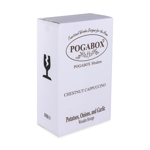 POGABOX™ Modern Potato Onion and Garlic Storage Wooden Bin Box - CHESTNUT CAPPUCCINO - shoekid.ca
