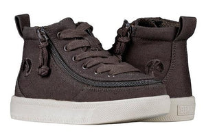 Billy Brown Classic Kids High Top Adaptive Sneaker (EasyOn) - ShoeKid.ca