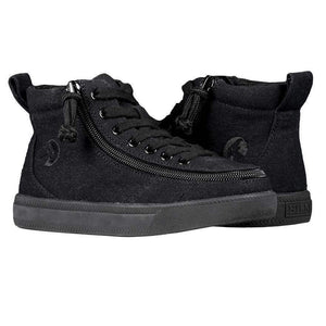 Billy Classic Kids Black High Top Adaptive Sneaker (EasyOn) - ShoeKid.ca