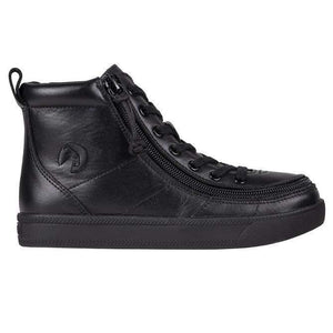 Billy Kids Leather Classic Adaptive High Top Sneaker (EasyOn) - ShoeKid.ca