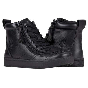 Billy Kids Leather Classic Adaptive High Top Sneaker (EasyOn) - ShoeKid.ca