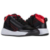 BILLY kid&#39;s black/red adaptable sneakers with laces and zipper for easy on/off kids, functional and fashionable footwear for toddlers &amp; big kids.