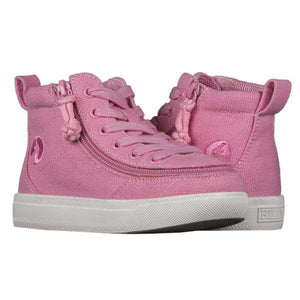 Billy Pink Classic Kids High Top Adaptive Sneaker (EasyOn) - ShoeKid.ca
