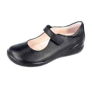 Biomecanics Negro Napa Mercedes Girls Leather Uniform Shoes - ShoeKid.ca