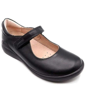 Biomecanics Negro Napa Mercedes Girls Leather Uniform Shoes - ShoeKid.ca