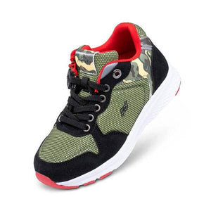 Friendly Kids Excursion Camo Boys Adaptable Running Shoes (AFO Compatible) - ShoeKid.ca
