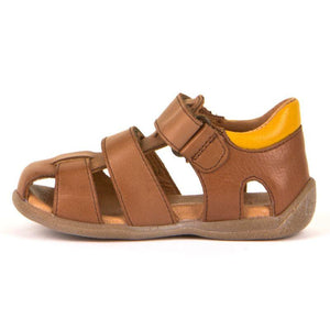 Froddo Boys Brown Leather Sandals (Ankle Support) - ShoeKid.ca