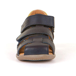 Froddo G2150149 Navy Boys European Leather Sandals (Ankle Support) - ShoeKid.ca