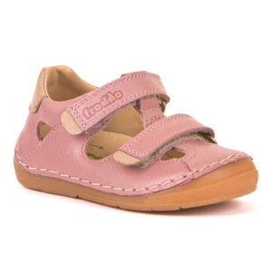 Froddo Girls Pink Leather Toddler Sandals (Ankle Support) - ShoeKid.ca