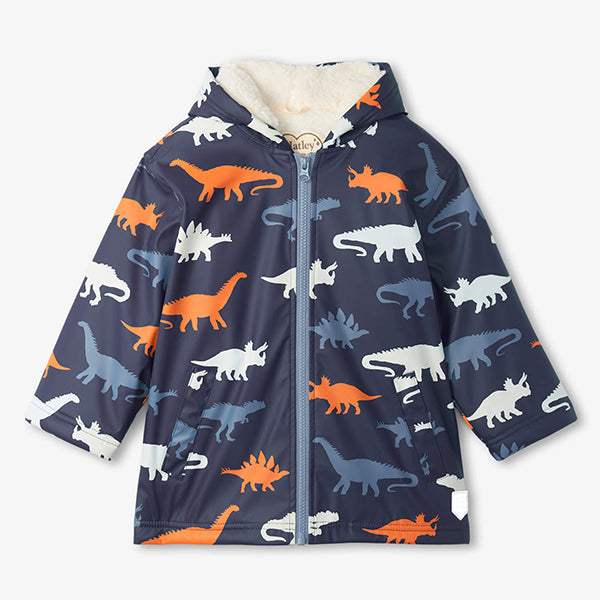 Hatley Dino Silhouette Colour Changing Raincoat - ShoeKid.ca