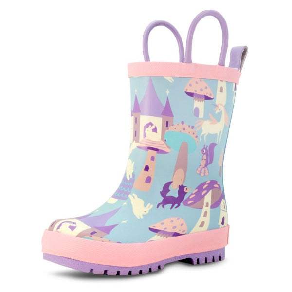 Jan and Jul Puddle Girls Rain boots -Enchanted - ShoeKid.ca