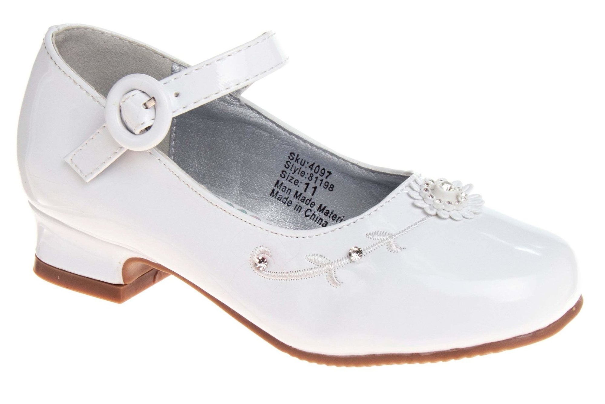 Josmo Girls White Dress Shoes (Little Kid/Youth) - ShoeKid.ca