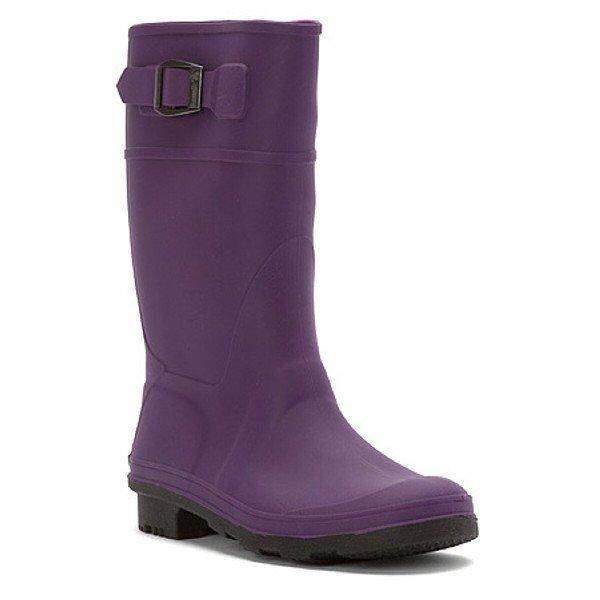 Kamik Kids Raindrops Eggplant Girls Rain Boot (Made in Canada) - ShoeKid.ca