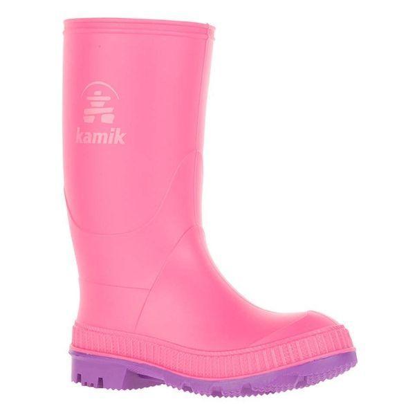 Kamik Kids' Stomp Pink Rose Girls Rain Boot (Made in Canada) - ShoeKid.ca