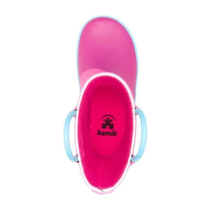 Kamik Magenta Unicorn Girls Toddler Little Kids Rain Boot - ShoeKid.ca
