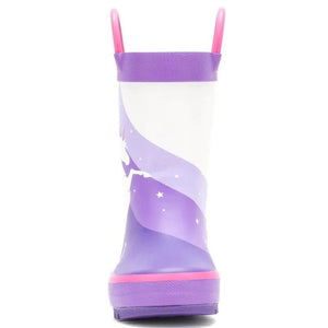 Kamik Purple Unicorn Girls Toddler Little Kids Rain Boot - ShoeKid.ca