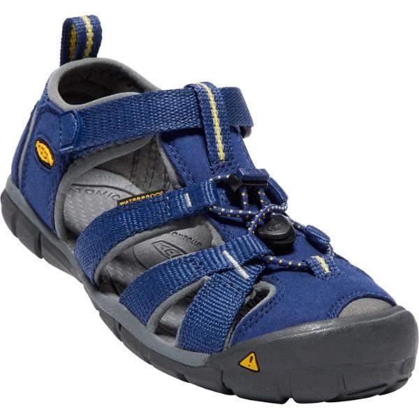 Keen Seacamp II CNX Blue Depths Gargoyle Little/Big Kids Sandals (Water Friendly) - ShoeKid.ca