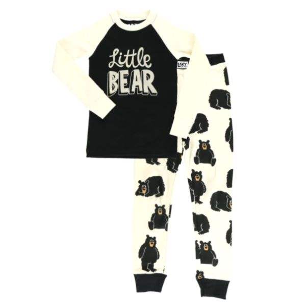 LazyOne Kids Little Bear Long Sleeve Pajamas - ShoeKid.ca