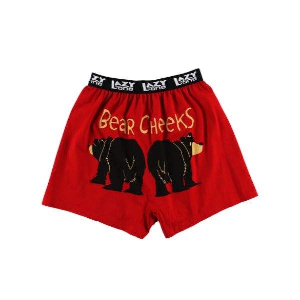 LazyOne Men Red Boxer Bear Cheeks - ShoeKid.ca