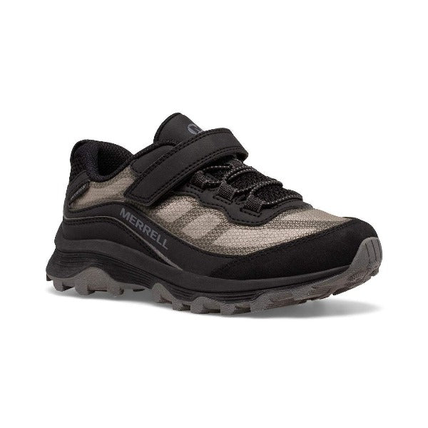 Merrell Black Moab Speed Low Waterproof Boys Hike/Big Kid - ShoeKid.ca