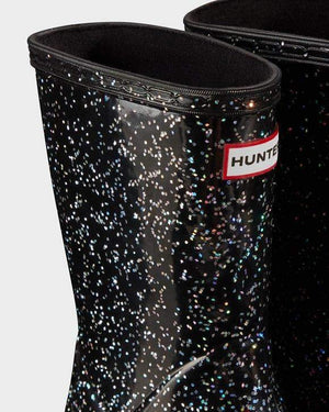 Original Kids First Giant Glitter Black Rain Boots - ShoeKid.ca