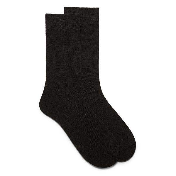 Point Zero Kids Bamboo Socks Comfort Seam Black - ShoeKid.ca