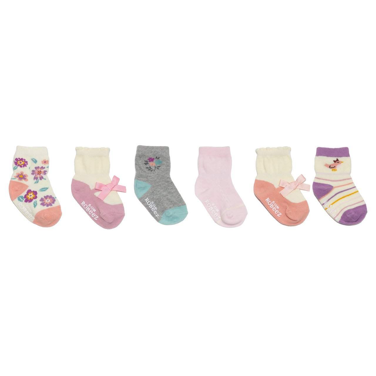Robeez  6 Pack Infant Socks - Winter Garden - ShoeKid.ca