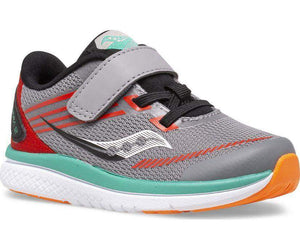 Saucony Kids Kinvara 12 Jr Gray/Orange - ShoeKid.ca