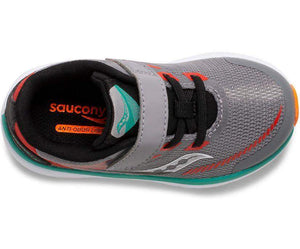 Saucony Kids Kinvara 12 Jr Gray/Orange - ShoeKid.ca