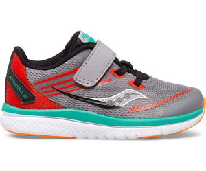 Saucony Kids Kinvara 12 Jr Gray/Orange - ShoeKid.ca