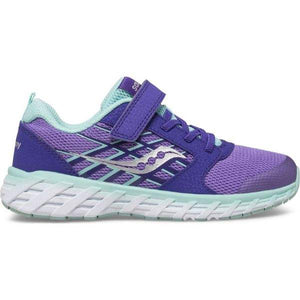 Saucony Purple Wind A/C Girls Running Shoes - ShoeKid.ca