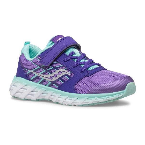 Saucony Purple Wind A/C Girls Running Shoes - ShoeKid.ca