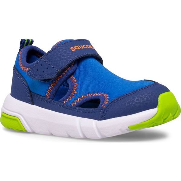Saucony Quicksplash Navy Boys Sneaker Sandals (Water Friendly) - ShoeKid.ca