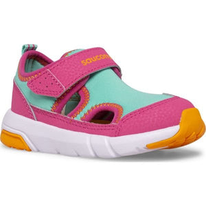 Saucony Quicksplash Pink Girls Sneaker Sandals (Water Friendly) - ShoeKid.ca