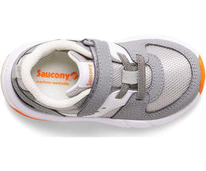 Saucony SL265118 JAZZ LITE 2.0 Gray Toddler Running Shoes (Machine Washable) - ShoeKid.ca