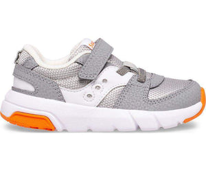 Saucony SL265118 JAZZ LITE 2.0 Gray Toddler Running Shoes (Machine Washable) - ShoeKid.ca