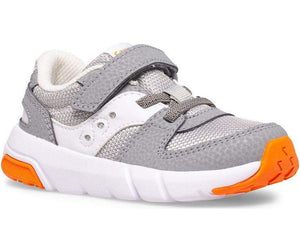 Saucony SL265118 JAZZ LITE 2.0 Gray Toddler Running Shoes (Machine Washable) - ShoeKid.ca
