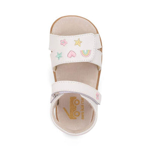 See Kai Run Olivia III Toddler Girls White Leather Sandals - ShoeKid.ca