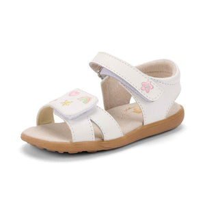 See Kai Run Olivia III Toddler Girls White Leather Sandals - ShoeKid.ca