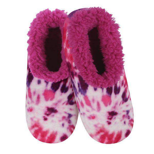 Snoozies Kids Peace Out Tie Dye Kpoto Dpink (Youth/Big Kids) - ShoeKid.ca