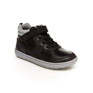 Stride Rite Boys Ryker High Top Toddler Black Leather Boots - ShoeKid.ca
