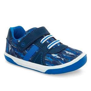 Stride Rite Boys Toddler Thompson Navy Shark Casual Sneakers - ShoeKid.ca